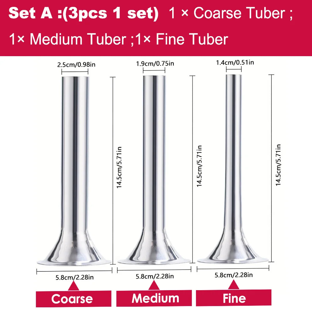 Stainless Steel Sausage Stuffer Tubes for Meat Grinder,Sausage Stuffer Attachment for KitchenAid Stand Mixer