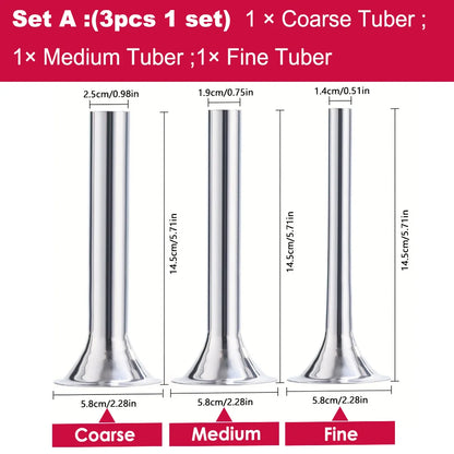 Stainless Steel Sausage Stuffer Tubes for Meat Grinder,Sausage Stuffer Attachment for KitchenAid Stand Mixer