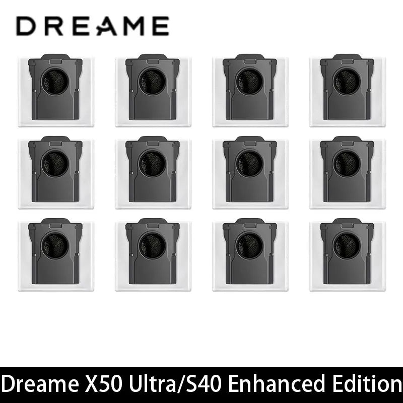 Dreame X50 Ultra / S40 Enhanced / L50 Pro Ultra Edition Vacuum Parts Main Roller Side Brush Hepa Filter Mop Cloth Dust Bag