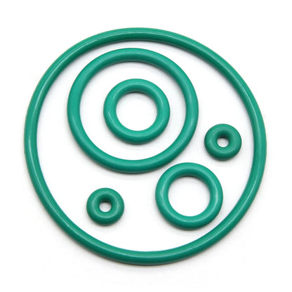 10/50Pcs FKM Sealing O-Ring CS 3.5mm OD 10mm ~ 155mm Green Fluororubber Rubber High Temperature Acid Alkali Gasket