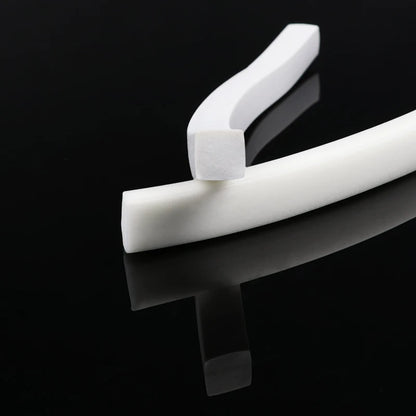 1–10M Silicone Sealing Strip White Square Trim Seal Gasket Silicon Rubber For Windows Doors Silicone Foaming Sponge Strips