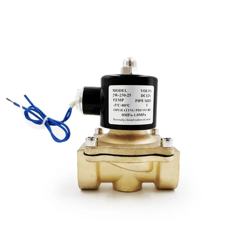 For Water Oil Air 12V/24V/220V/110V 1/4" 3/8" 1/2" 3/4" 1" Electric Solenoid Valve DN8 DN10 DN15 DN20 DN25 N/C Pneumatic Valve