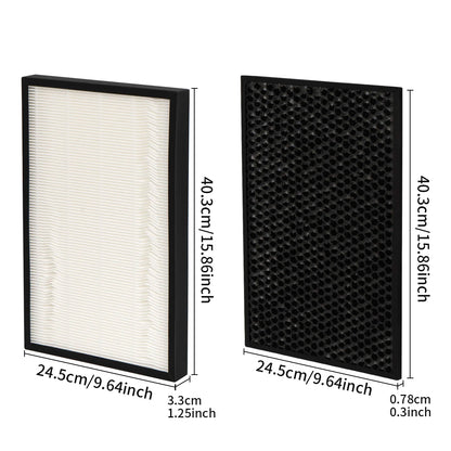 Air purifier replacement filter Compatible with Panasonic F-VXH50R F-VXR50R, F-ZXHP55Z F-ZXHD55Z activated carbon filter