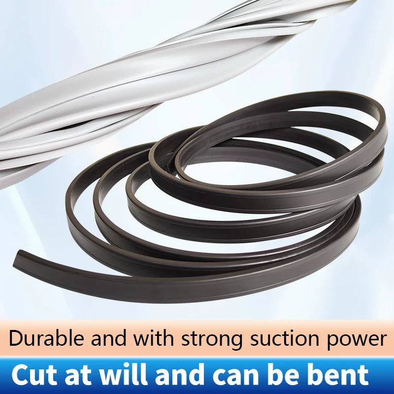 Refrigerator Door Seal — 2.5m Magnetic — Uncut Strip