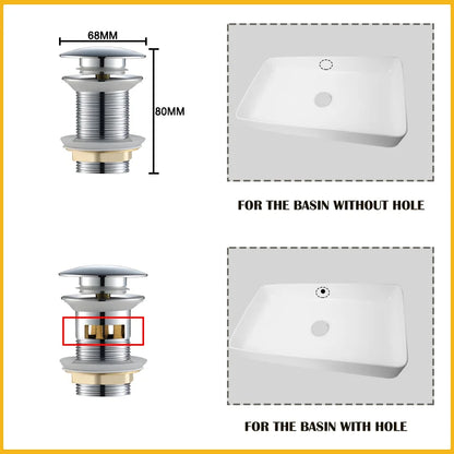 Wash Basin Pop-Up Drain Button Sink Stopper Drainer Siphon Waste Stopper Waste Pipe Drain Brushed Gold Bathroom Accessories