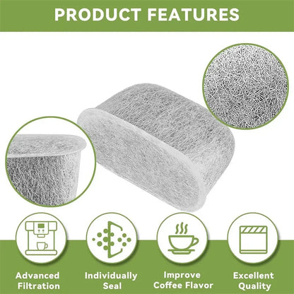 6 PCS Charcoal Water Filters For NINJA Luxe Cafe ES601 ES655 ES701 Coffee Machines Charcoal Water FilterS Coffee Accessories