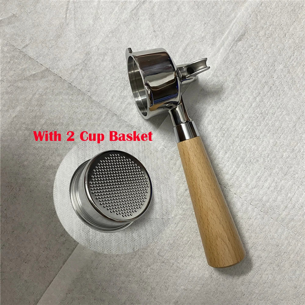 51mm Double Mouthed Coffee Portafilter For Homix/Gypas/Hibrew h11/Oster/Phico Coffee Machine Stainless Steel Coffee Handle