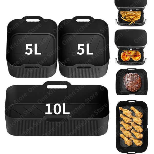 Silicone Air Fryer Mould for COSORI Foodi Flex 10L Silicone Mould Accessories for Ninja AF500 Air Fryer Accessories