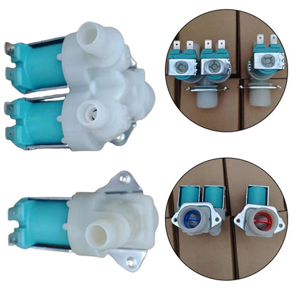 2PCS Water Inlet Valve DC62-30312J DC62-30314K Compatible with Samsung Washing Machine Replacement Parts Solenoid Kit Fix OE Error