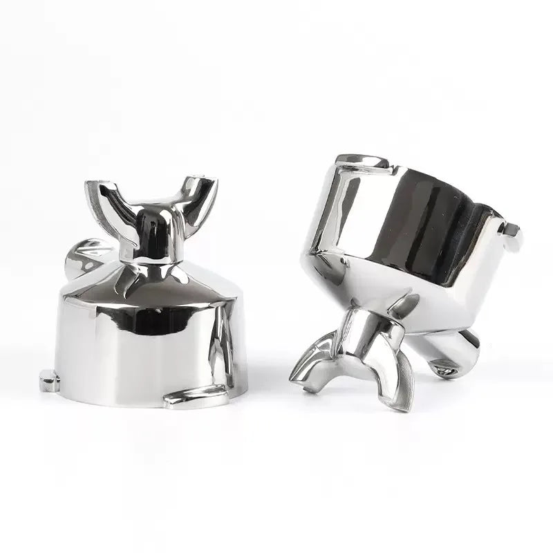 51mm 3-Ear Bottomed Portafilter for Donlim/Homix/Gypas//Sachi Espresso Machines, 304 Stainless Steel Coffee Handle with Basket