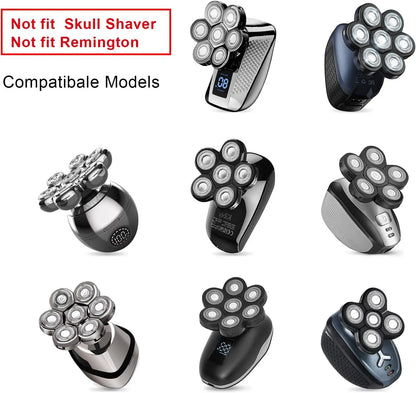 Replacement Head Shaver Replacement Blades, Bald Men Stainless Steel Rotary Blades for Electric Head Razor