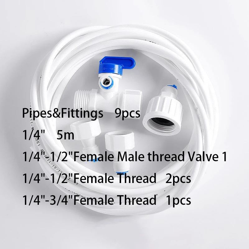 9/18/24/25/29pcs Water purification fittings assembly Coffee machine ice machine water accessories Pipes & Fittings