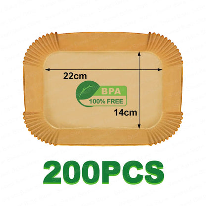 Air Fryer Disposable Liners for Ninja Dual XL foodi AF300 AF400 AF451 Non-stick Parchment Paper Sheets Air Fryer Accessories