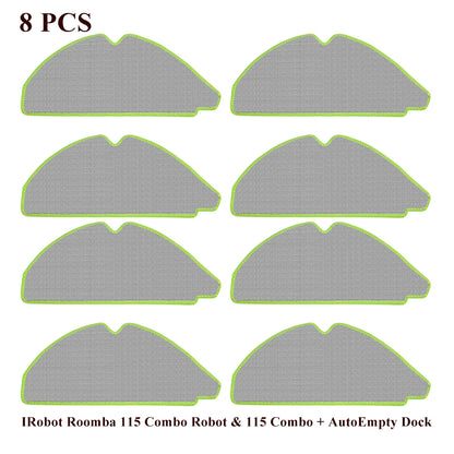 Compatible with IRobot Roomba 115 Combo/115 Combo+ Vacuum Cleaner Part Main Roller Brush Side Brush Filter Mop Pad Dust Bag Accessories