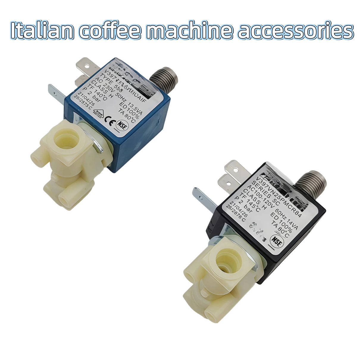 Italian Pressure Coffee Machine Electromagnetic Control Valve 120/230V High Temperature Steam Brewing/Steam Extraction Accessory