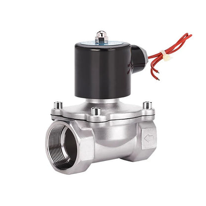 Electric Solenoid Valve Normally Closed Stainless Steel 1/2" 3/4" 1" 2" DN6-DN50 For Water Oil Air, Hvac AC220V DC24V DC12V