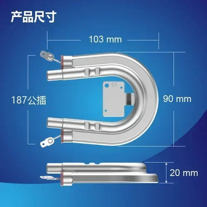 220V 600-1000W Coffee Machine Heating Element Aluminum U-shaped Heater for Tea Machine Coffee Maker Electric Heating Tube Parts