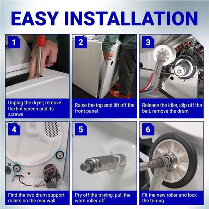 B01C-Belt Roller Kit For Dryer Compatible with Whirlpool Kenmore WPW10314173 W10314171 4392065 WP4392065 691366 341241 349241T
