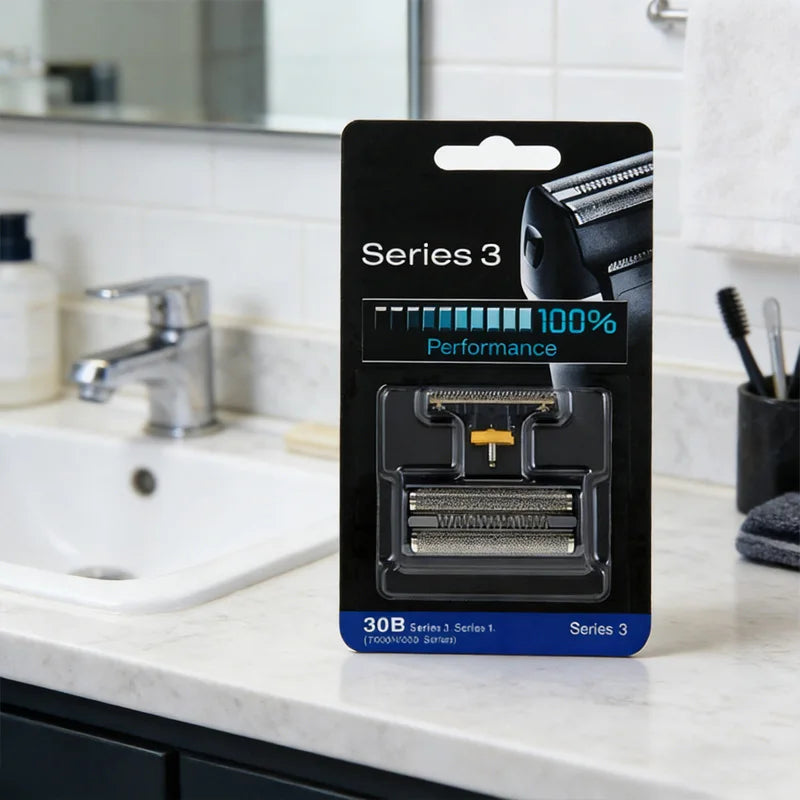30B Replacement Shaver Foil & Cutters Compatible with Braun 7570 / 7680