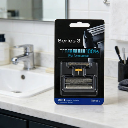30B Replacement Shaver Foil & Cutters Compatible with Braun 7570 / 7680