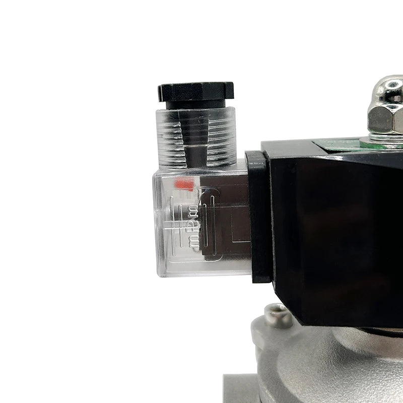 1/2" 3/4" 1" 2" Electric Solenoid Valve Water 220V 12V 24V 110v Normally Closed Stainless Steel IP65 DIN Coil High Temperature
