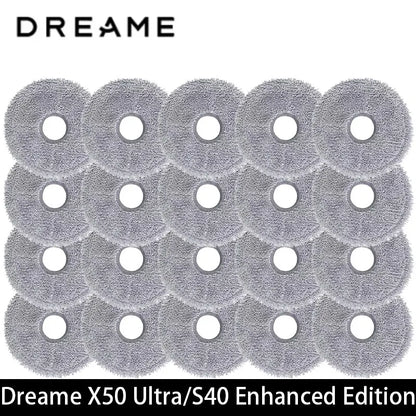 Dreame X50 Ultra / S40 Enhanced / L50 Pro Ultra Edition Vacuum Parts Main Roller Side Brush Hepa Filter Mop Cloth Dust Bag