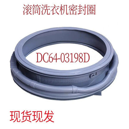 Compatible with Samsung Front Load Washing Machine Door Seal DC64-03235A/B DC64-03197A Rubber Gasket Washer Spare Part