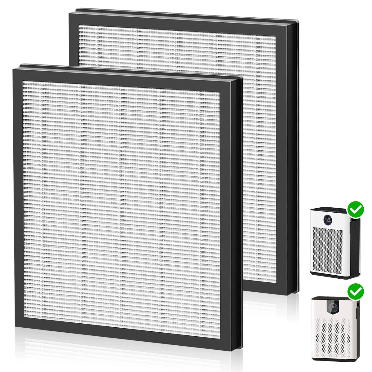 Replacement Filter Compatible with AIRFIRE AP304 and JOWSET AP303/AP304 Air Purifiers, Filter Designed for Kids & Pets