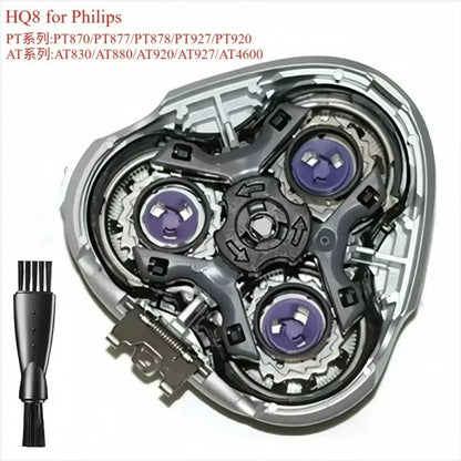 HQ8 Replacement Shaver Heads Compatible with Philips AT830/875 PT830 PT870 PT877 PT920 for PT720 PT725 PT730 AT810/811 AT725 Efficient Shave