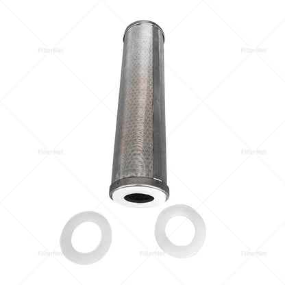5/10/20 x 2.5 Inch 304 Stainless Steel Mesh Filter Cartridge Reusable Washable Whole House Sediment Prefilter 1