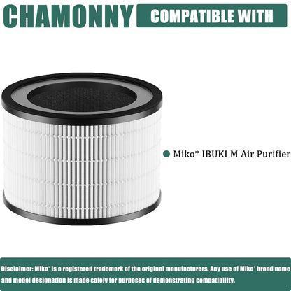 MAF-02 Filter Replacement, Compatible with Miko IBUKI M MA-02CW Air Purifier MAF-02/970 Sqft, 3-in-1 H13 True HEPA Filter