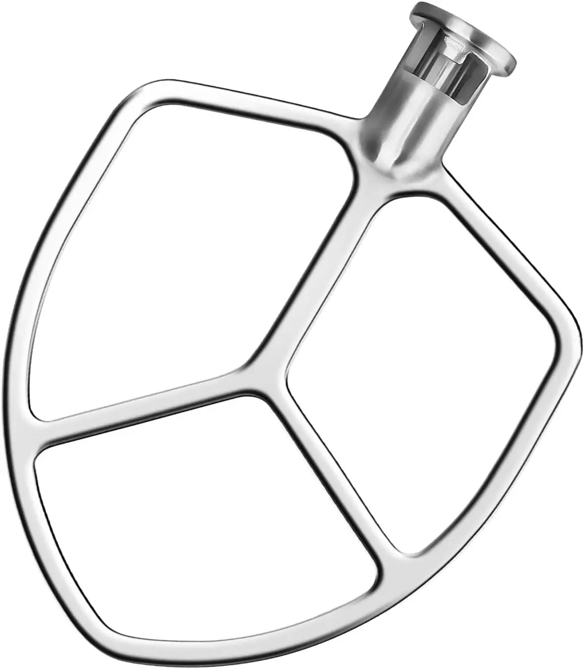 Flat Beater for KitchenAid 5-6 Quart Bowl-Lift Stand Mixer, Airkitrep Polished Stainless Steel Paddle Attachment Replacement