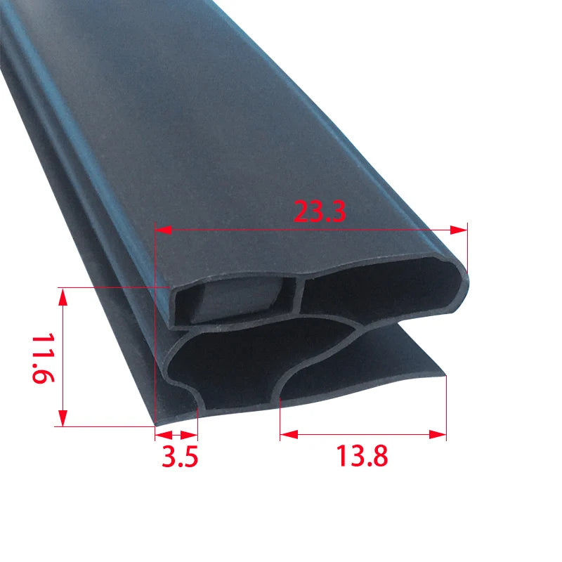 Refrigerator Door Seal — 2.5M — PVC Magnetic — Uncut Strip