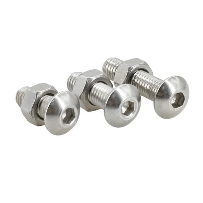 M2 M3 M4 M5 M6 304 Stainless Steel Allen Screw Nut Washer Kit Hex Socket Bolts Gaskets Set Hexagonal Machine Screws Assortment