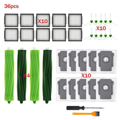 For iRobot Roomba i3 i3+ i4 i4+ i6 i6+ i7 i7+ i8 i8+ E5 E6 E7 Vacuum Accessories Dust Bag HEPA Filter Main Roller Brush Part
