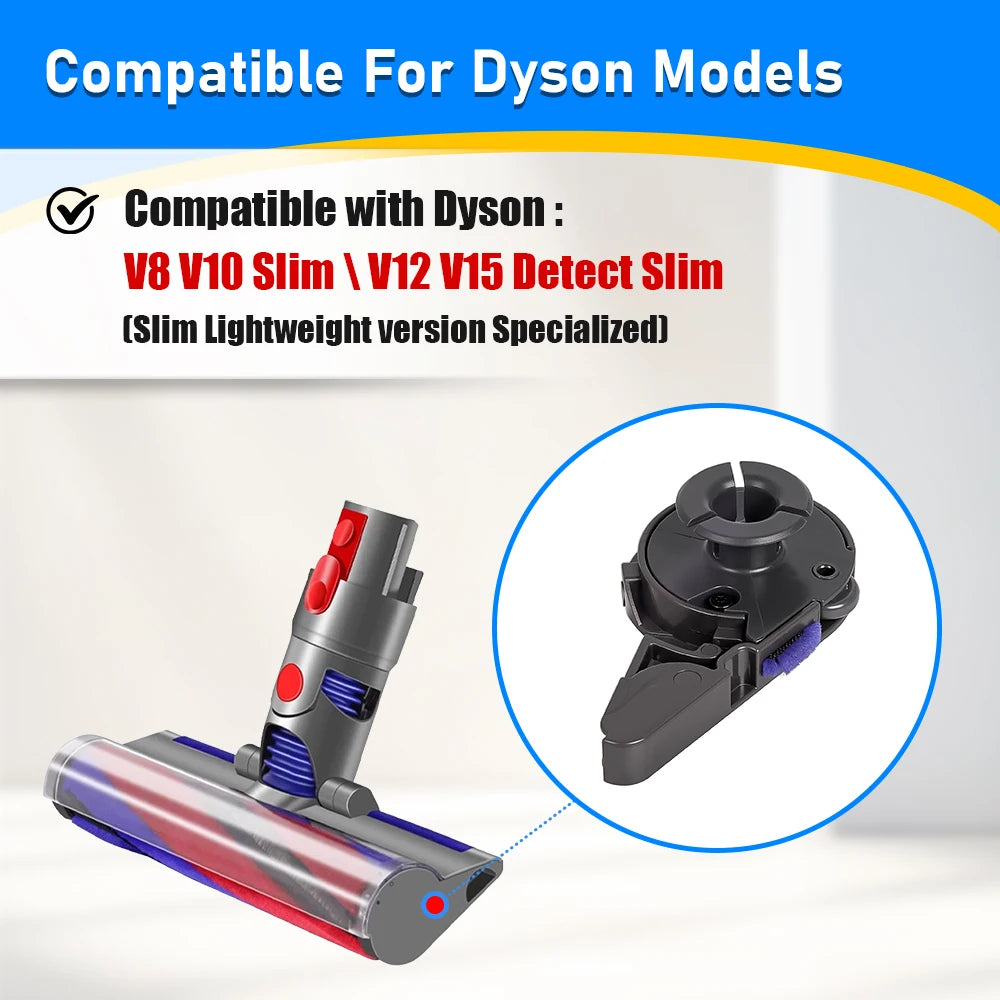 Spare Parts Left Side Roller Brush Bar End Cap Cover For Dyson V8 V10 Slim V12 V15 Detect Slim Vacuum Cleaner