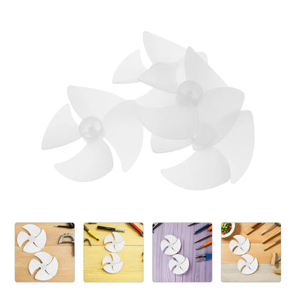 4Pcs Microwave Oven Replacement Parts Plastic Motor Fan Blade Cooling Fan Assembly Quiet Operation Wear Resistant for Oven Parts