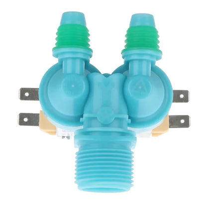Washing Machine Water Inlet Solenoid Valve Dual-Head Design Compatible with Samsung Washing Machine Parts DC62-00311C 220/240V 50/60Hz