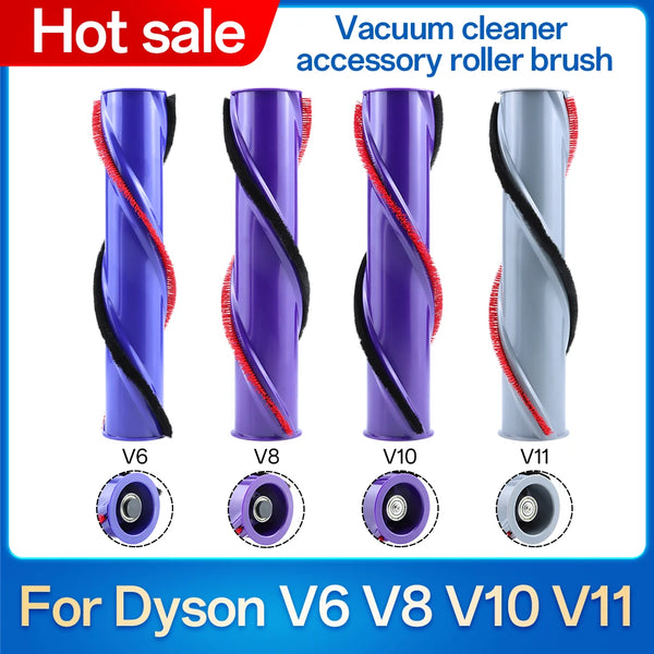 Roller Brush For Dyson V6 V8 V10 V11 Cordless Vacuum Cleaner Replacement Soft Roller Brush Carpet Brushroll Bar Spare Part