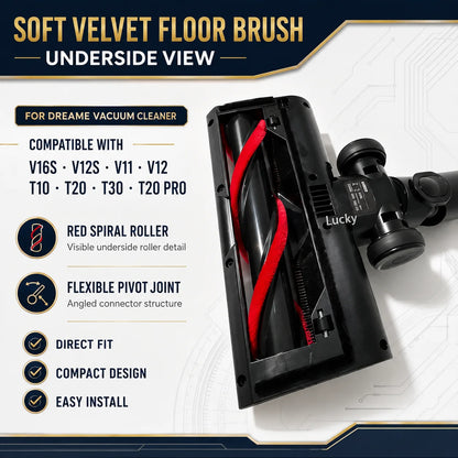 Dream V16S V12S V11 V12 T10 T20 T30 T20pro Roller Brush Head Replacement Soft Velvet Floor Brush Head Vacuum Cleaner Parts