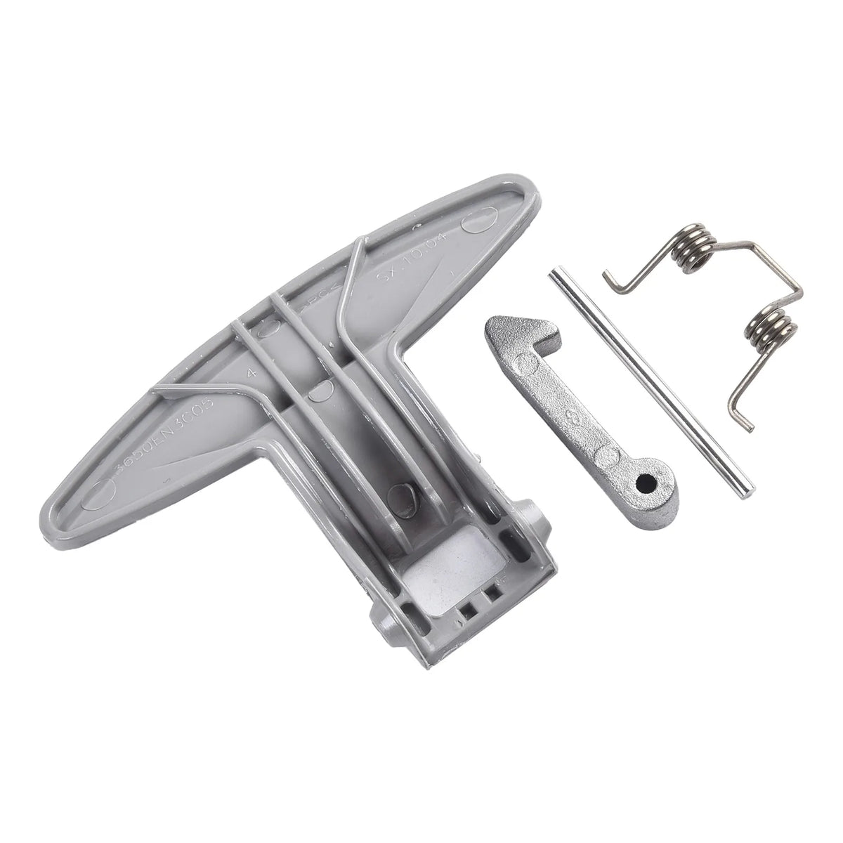 Grey Plastic Door Handle Kit 3650EN3005 9.5x6.5cm Replacement Part Compatible with LG Front Load Washing Machine WD8013F WD1460FHD Accessori