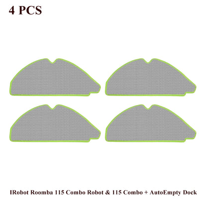Compatible with IRobot Roomba 115 Combo/115 Combo+ Vacuum Cleaner Part Main Roller Brush Side Brush Filter Mop Pad Dust Bag Accessories
