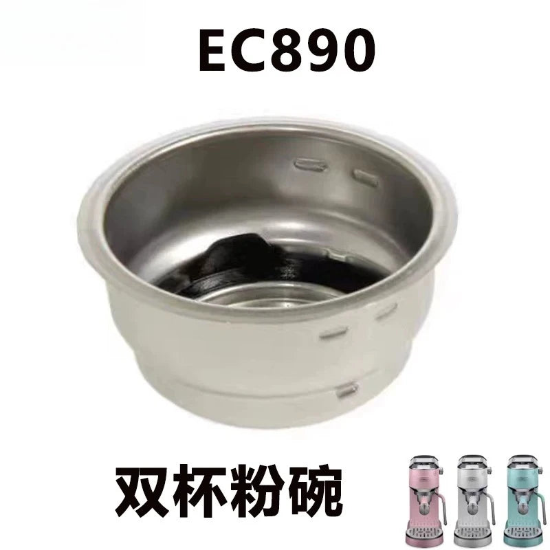 For Delonghi semi-automatic coffee machine EC890 single and double powder bowl water handle accessories