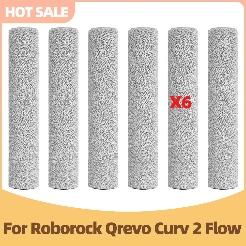 Compatible with Roborock Qrevo Curv 2 Flow / Qrevo Edge 2 Flow / Saros 20 Flow Roller Mop Main Side Brush Filter Dust Bag Parts