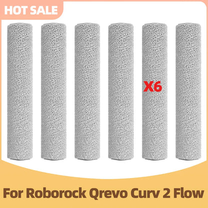 Compatible with Roborock Qrevo Curv 2 Flow / Qrevo Edge 2 Flow / Saros 20 Flow Roller Mop Main Side Brush Filter Dust Bag Parts