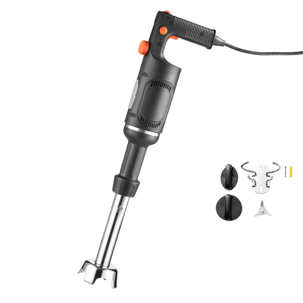 SucceBuy Commercial Immersion Blender for Restaurant Handheld Stick for Soups Sauces Variable Speed Stainless Steel 3-Blade Head