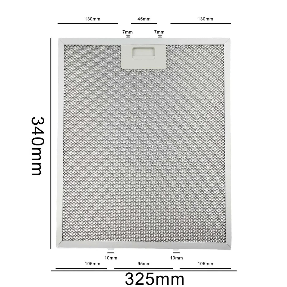 2pcs 325x340x9mm Aluminum Cooker Hood Filters Metal Mesh Extractor Vent Filter Kitchen Range Hood Accessories