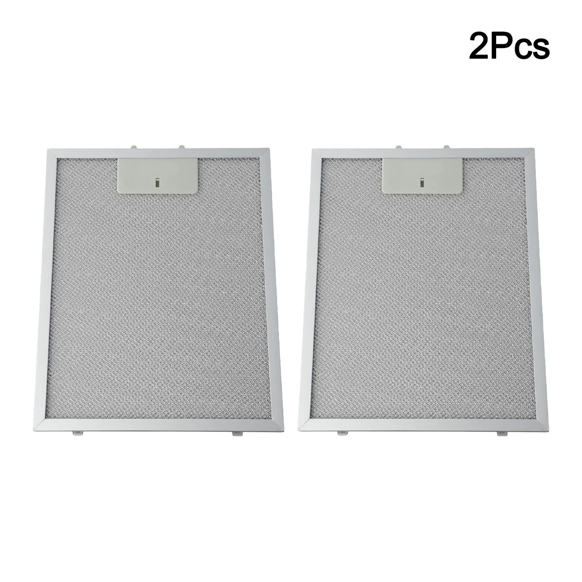 Set of 2 Metal Cooker Hood Filters with Enhanced Grease Filtration Fits Most Range Hoods Dimensions 300 x 240 x 9mm