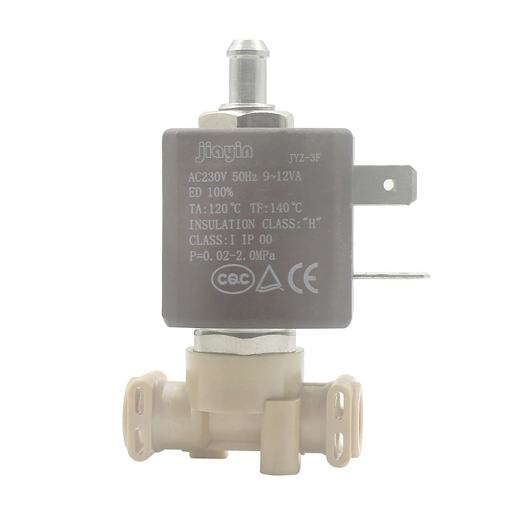 Jiayin JYZ-3F 20bar 3 Way AC230V Cannula Iron Steam Water Solenoid Valve for Coffee Markers / Smoke Lampblack Machine / Gas, Etc