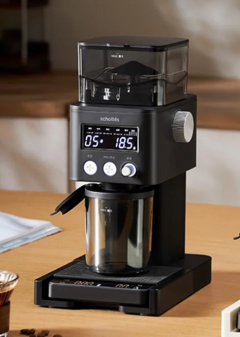 Espresso Adjustable Electric Coffee Grinder Burr 30 Levels Of Grinding Easy To Clean Send Coffee Scales And Sealed Bean Jars